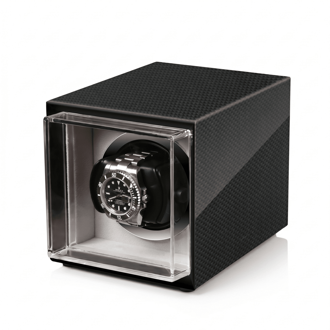 Dunfell Single Watch Winder - Carbon Fiber