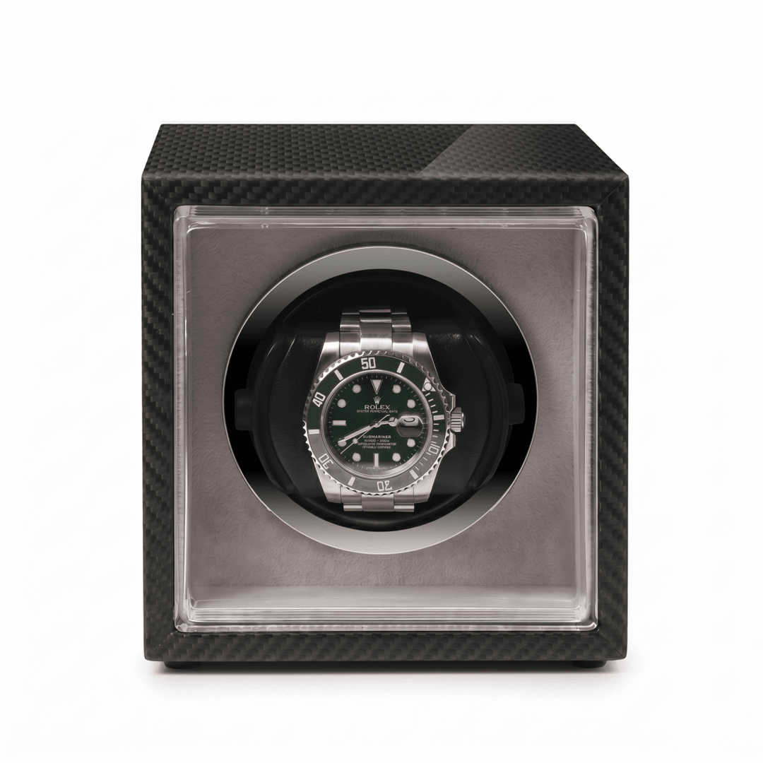 Dunfell Single Watch Winder - Carbon Fiber